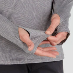 NRS Women's Silkweight Long-Sleeve Shirt -WCK WaterSports Gear 10115 05 Sharkskin Model Detail 090221 1000x1000 90740.1657651177