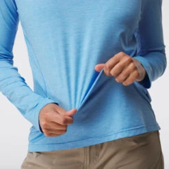 NRS Women's Silkweight Long-Sleeve Shirt -WCK WaterSports Gear 10115 06 WsSilkweightLSShirt marina xx detail2 3 2000x2000 01832.1737151863