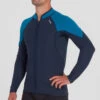 NRS Men's HydroSkin 0.5 Jacket -WCK WaterSports Gear 15008 06 NavyMykonos Model FrontCrop 080723 2000x2000 14805.1717885663