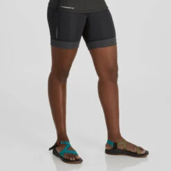 NRS Women's HydroSkin 0.5 Shorts 10 NRS Women's HydroSkin 0.5 Shorts -WCK WaterSports Gear 15016 06 BlackGraphite Model FrontCrop 080723 2000x2000 44726.1717884433
