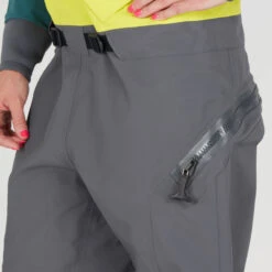 NRS Women's Nomad Gore-Tex Pro Comfort-Neck Drysuit -WCK WaterSports Gear 22549 01 Chartreuse Model ReliefZipper 092421 2000x2000 41087.1647558817