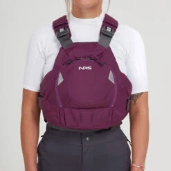 NRS Ninja PFD 16 NRS Ninja PFD -WCK WaterSports Gear 40013 05 Plum Model Front 042324 2000x2000 76091.1738261545