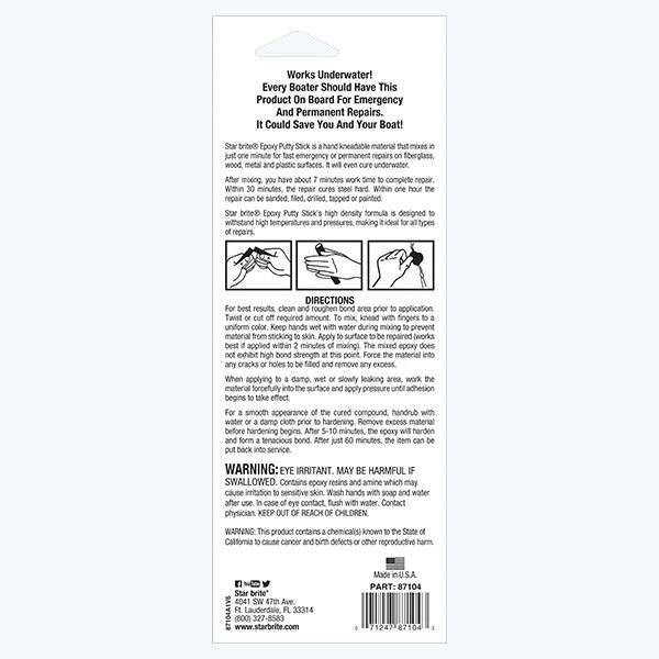 STAR BRITE Epoxy Putty Stick 4oz 4 STAR BRITE Epoxy Putty Stick 4oz - Image 2