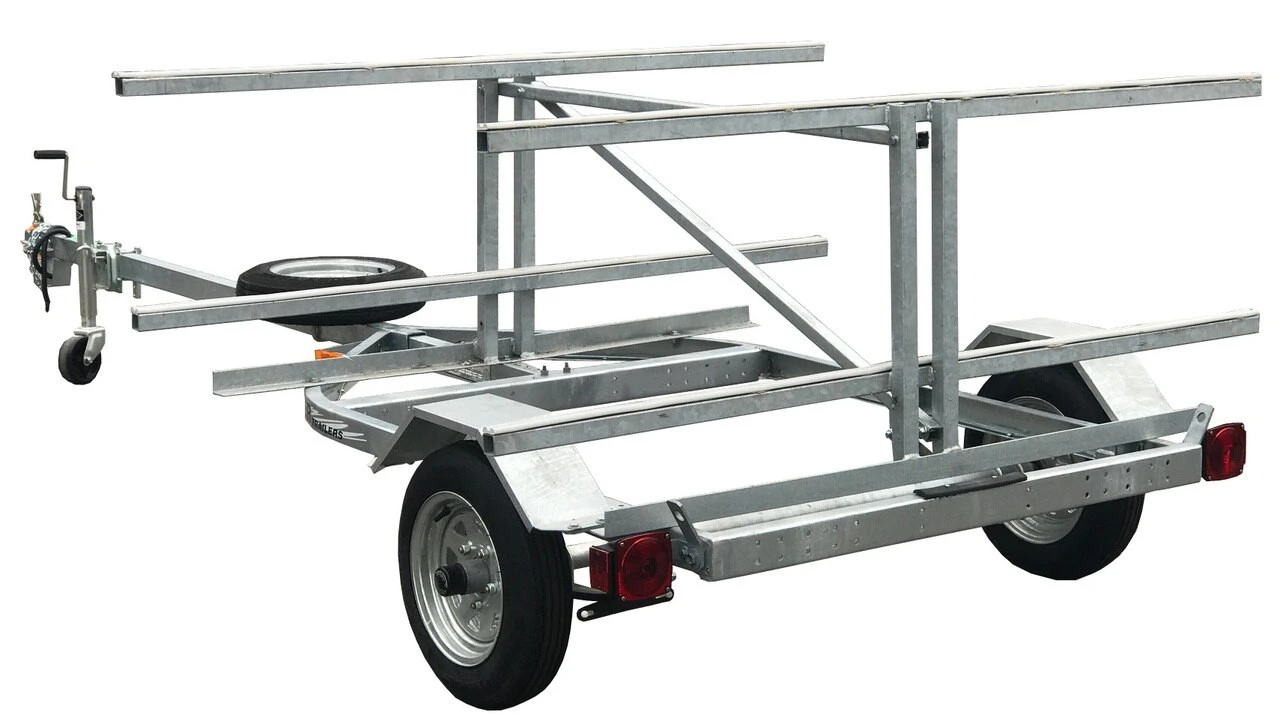 4 Spot Canoe/Kayak Trailer W/Swivel Jack 4 4 Spot Canoe/Kayak Trailer W/Swivel Jack - Image 2