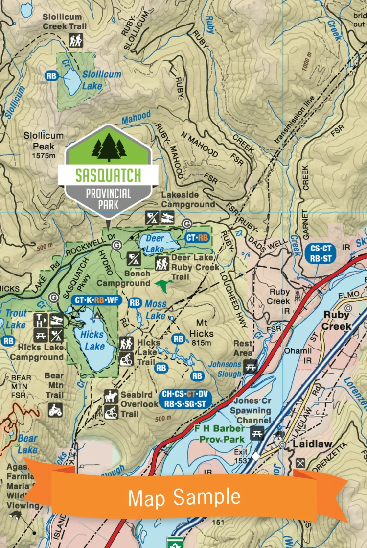 Squamish, Chilliwack & Merritt Waterproof Map 5 Squamish, Chilliwack & Merritt Waterproof Map - Image 3