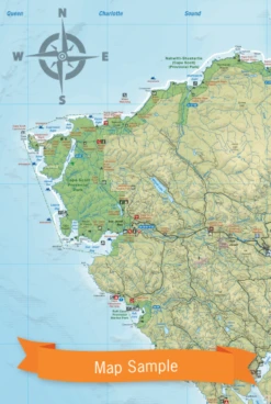 Vancouver Island BC North Waterproof Map 7 Vancouver Island BC North Waterproof Map -WCK WaterSports Gear Vancouver Island BC North3 62831.1656627834