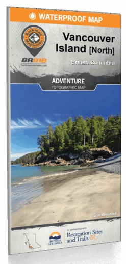 Vancouver Island BC North Waterproof Map