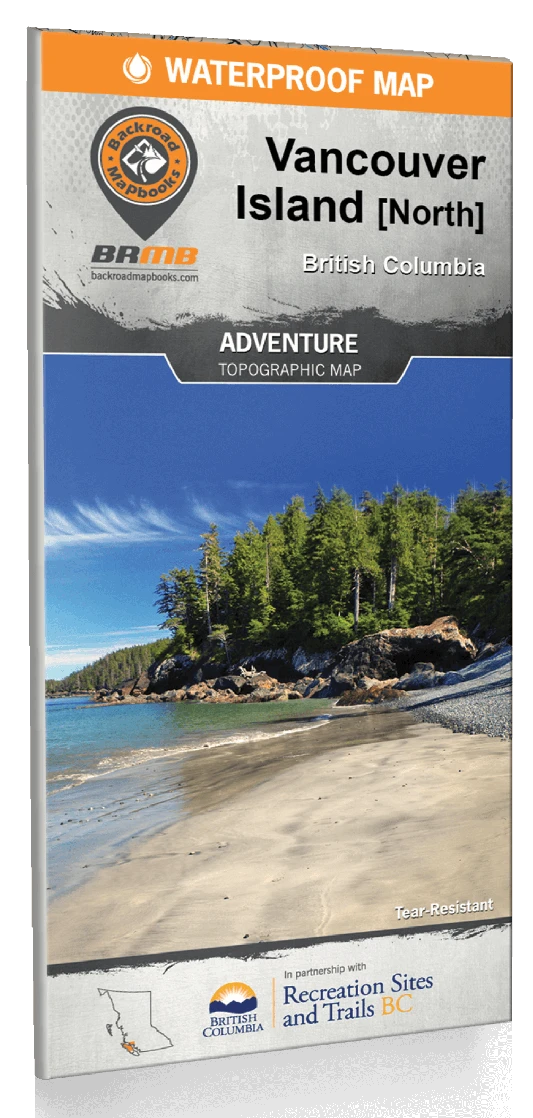Vancouver Island BC North Waterproof Map 3 Vancouver Island BC North Waterproof Map