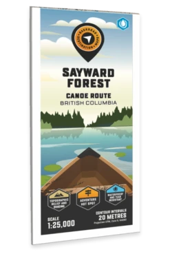 BRMB Sayward Forest Canoe Route Waterproof Map