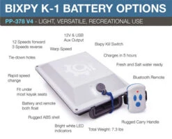 Outboard Motor Battery - 378Wh V4 -WCK WaterSports Gear bixpy k 1 outboard kit crop 1 18163.1730315968