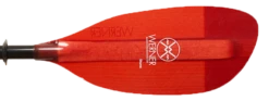 Werner Paddles Shuna 2 Piece FG Paddle -WCK WaterSports Gear shuna red right face 68882.1721246635